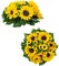 Sunflower Artificial Flowers Ball - 2 Pcs Fake Sunflower Flowers Centerpieces Decoration for Home, Party, Event, DIY Decor